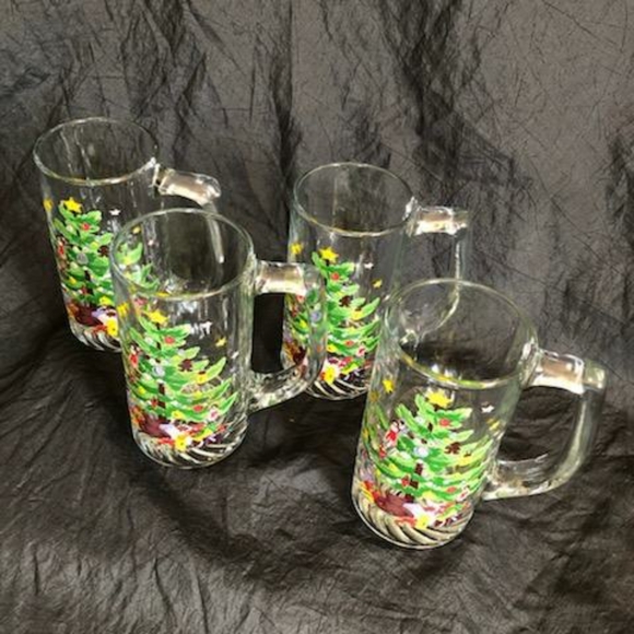 Nikko Set of 4 Christmas Tree Mugs 13 ounce - Picture 2 of 13